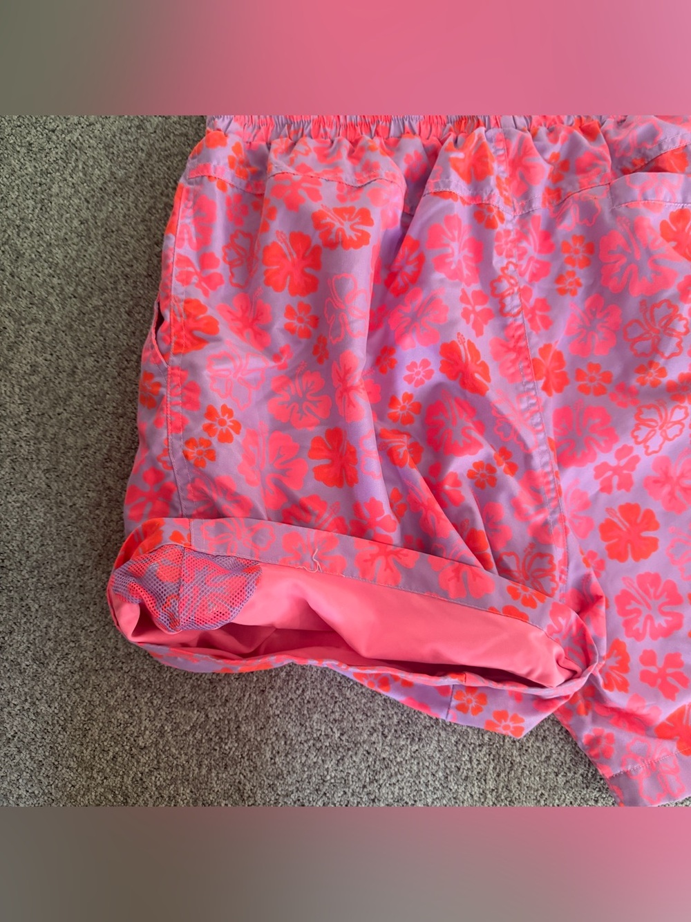 Kulani Kinis Men's Swim Trunks in "Cherry Berry" - Size XL - Picture 6 of 6